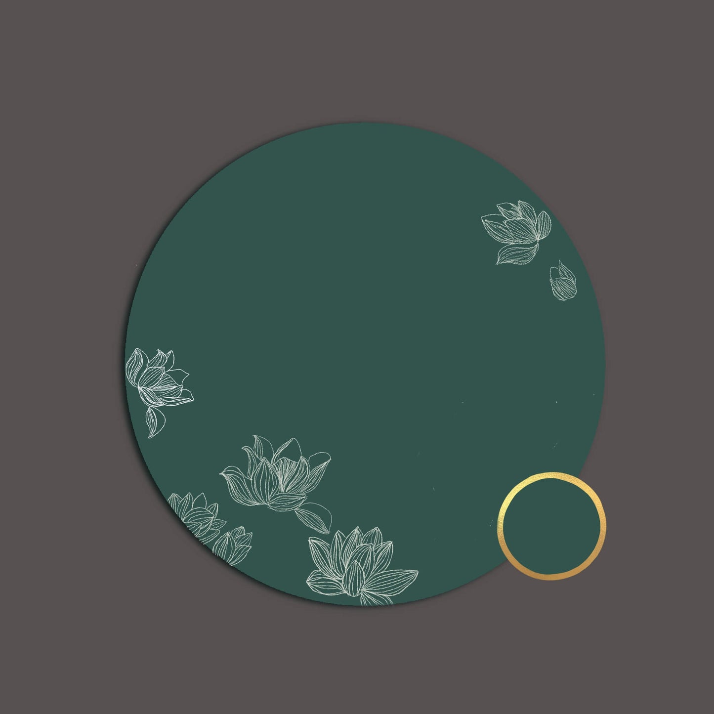 Advitiya – Circular Hand-Painted Wooden Name Plate with Steel & Acrylic Letters