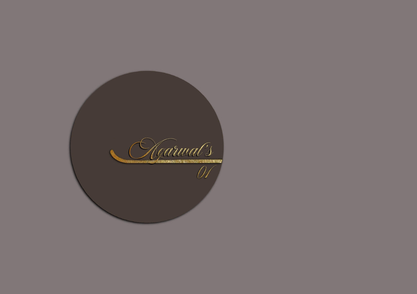 Meraki – Round Wooden Designer Nameplate