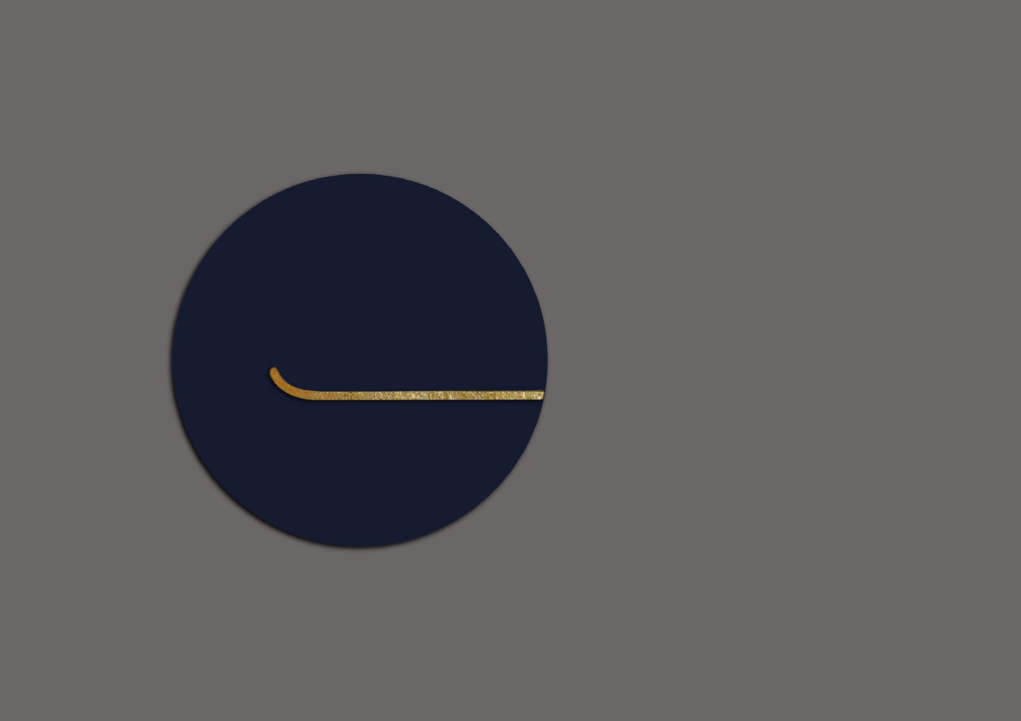 Meraki – Round Wooden Designer Nameplate