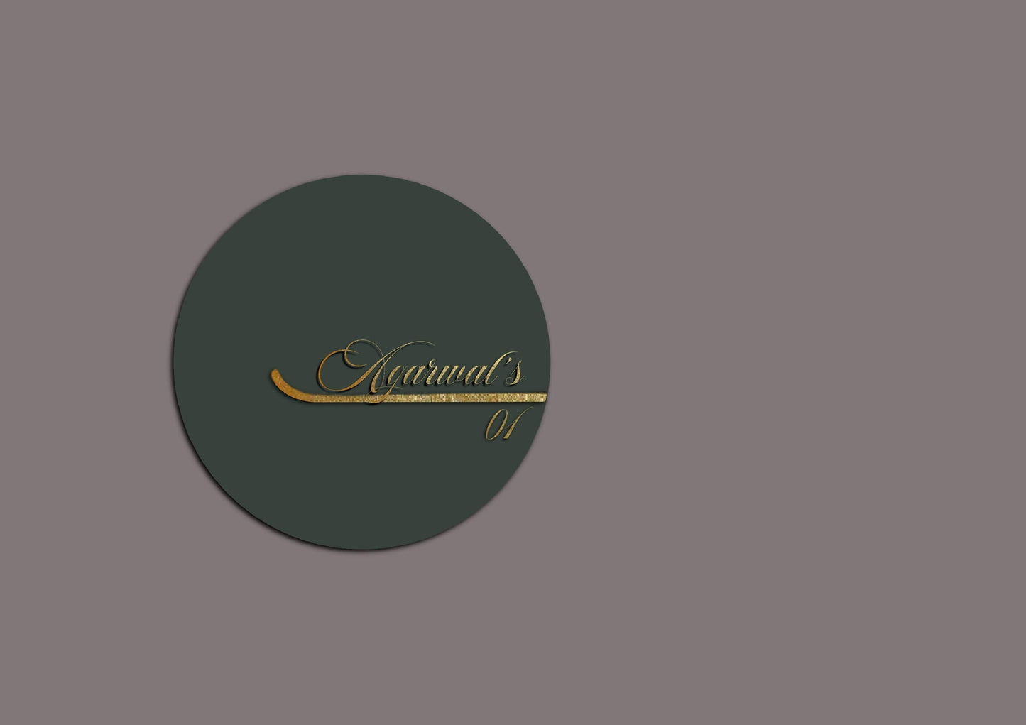 Meraki – Round Wooden Designer Nameplate