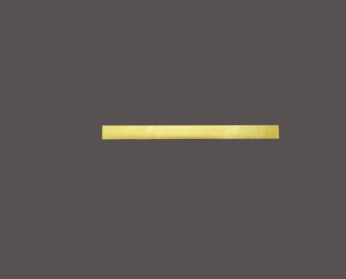 Lagom 2 – Minimal Name Plate in Gold Matte Steel