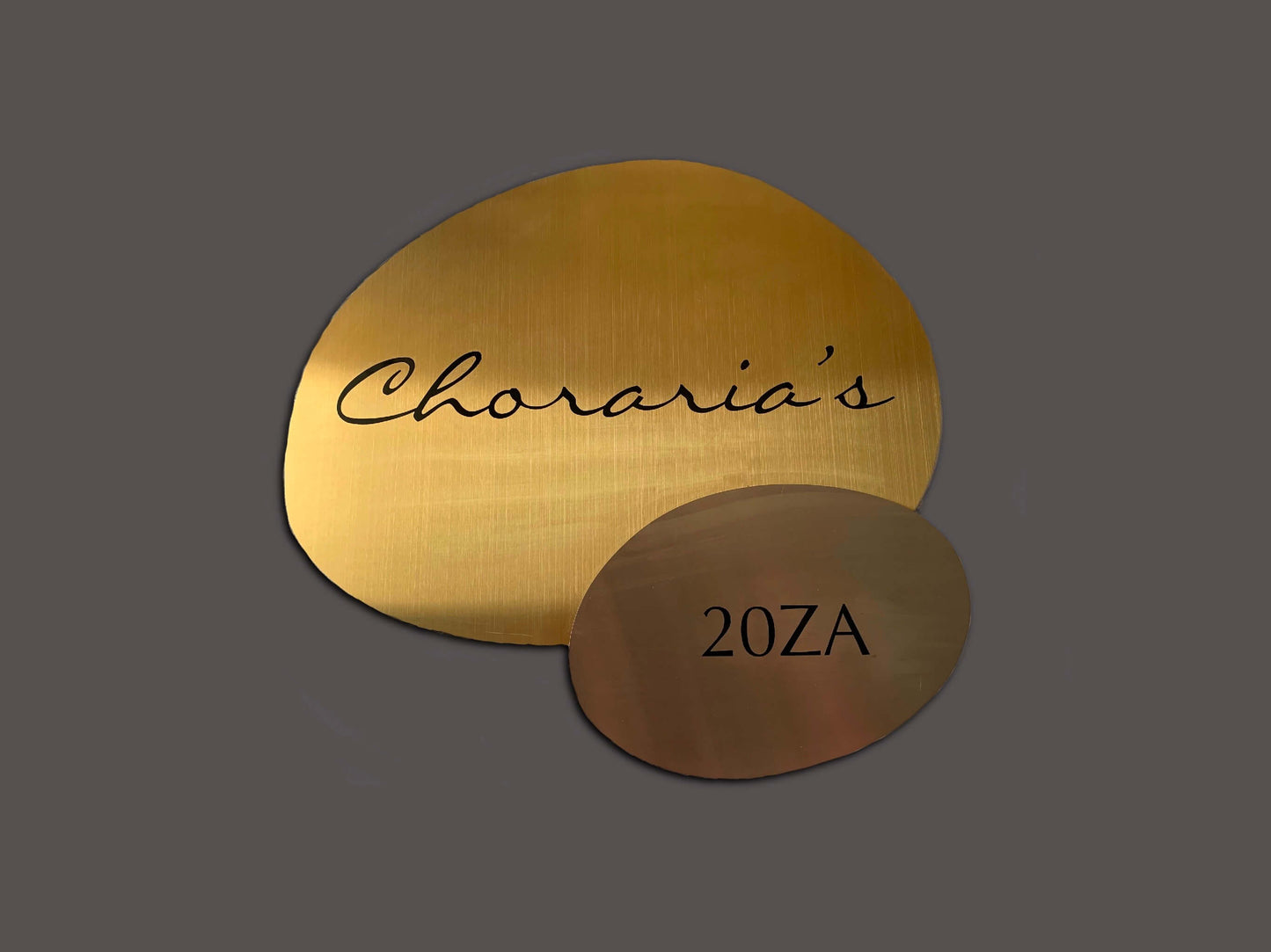 Parakram – Dual-Finish Steel Name Plate with Etched Lettering